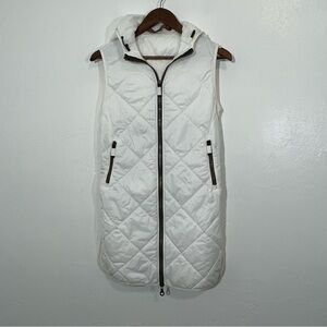 Frauenschuh Tracy Quilted Luxury Vest for Layering Size Small Off White Color